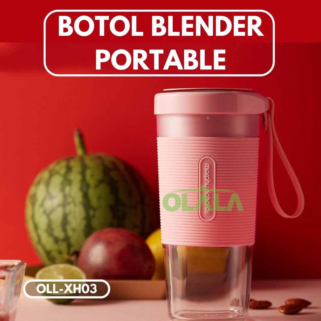 BLENDER GELAS JUICER PORTABLE 4 MATA P1SAU 300ML LOW WATT 40W SERBAGUNA OLL-XH03