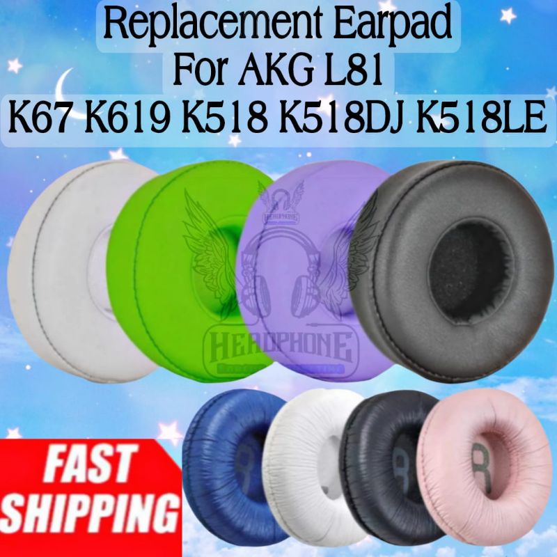 Earcup Busa Earpad AKG K619 K618 K67 K518 K518LE K518DJ K 67 618 619 518LE 518Dj 518 L81 L 81