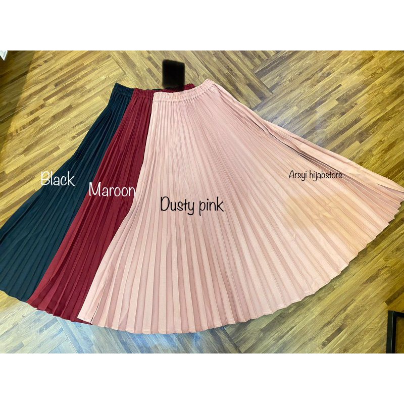 pleats skirt import premium quality