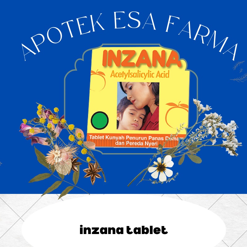 Inzana Tablet 1 strip / Demam Anak / Pereda demam anak / Panas Anak