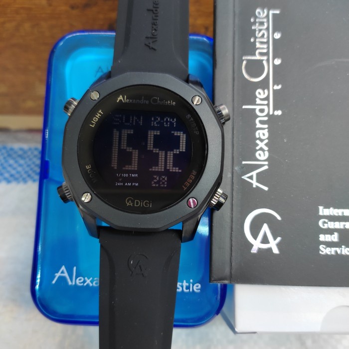 Jam Pria Alexandre Christie Ac 9377 Mh Rubber Steel