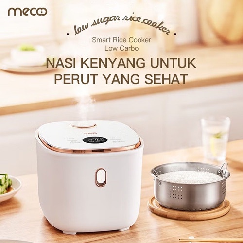 MECOO RICE COOKER Digital Rice Cooker Low Carbo Low Sugar 400 Watt 1.5L Digital Non Stick Coated Ceramic Hemat Listrik &amp; Anti Lengket