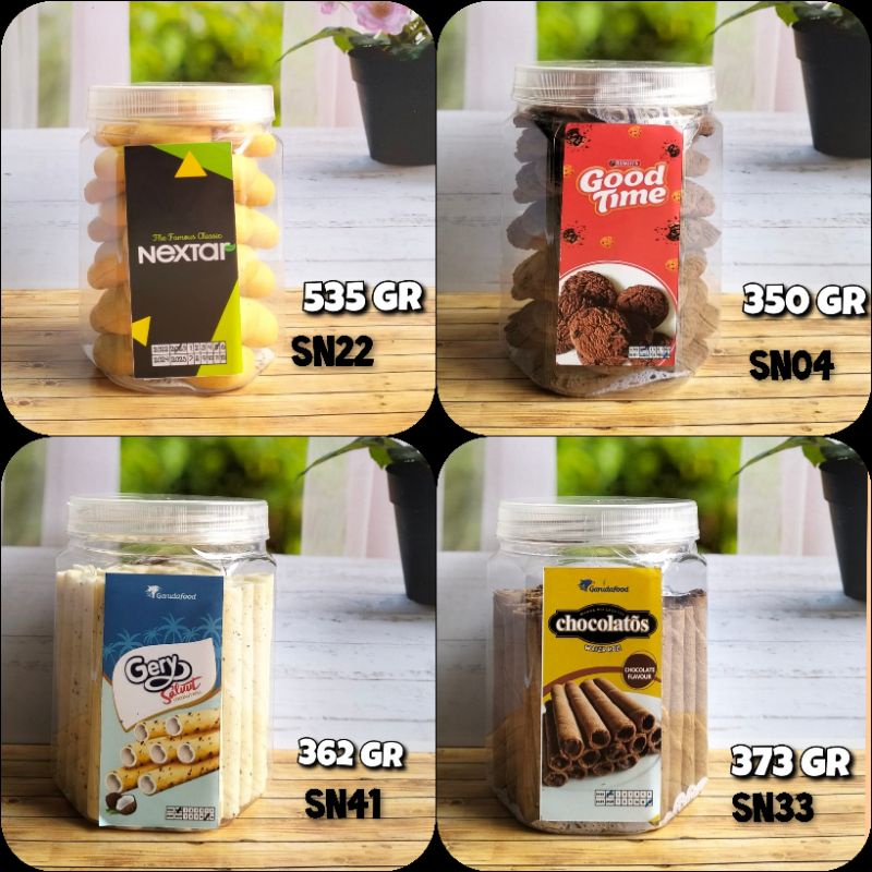 Cemilan / Snack / Lebaran / Viral / Toples Suneo / Nextar Nanas / Goodtime / Gery Salut / Chocolatos