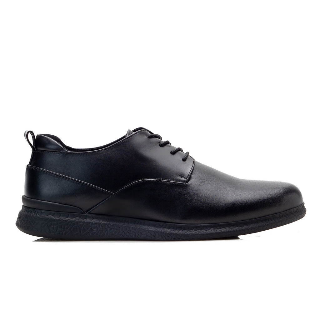 EDISON BLACK (KULIT ASLI) |ManNeedMe x Kenzio| Sepatu Pantofel Pria Spatu Derby Formal Oxford Shoes ORIGINAL