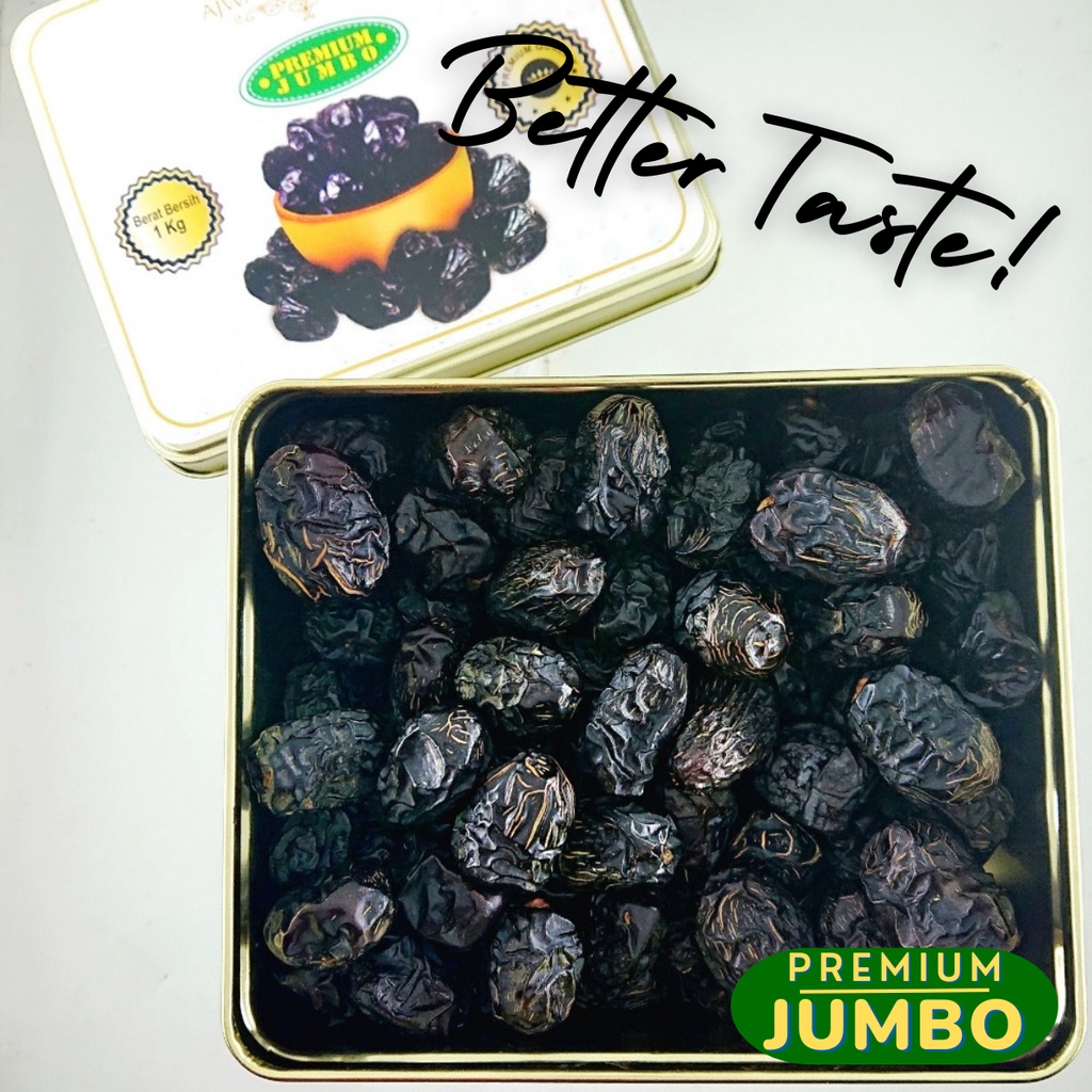 Kurma Ajwa JUMBO Kaleng 1 Kg | Ajwa Premium Al Madina