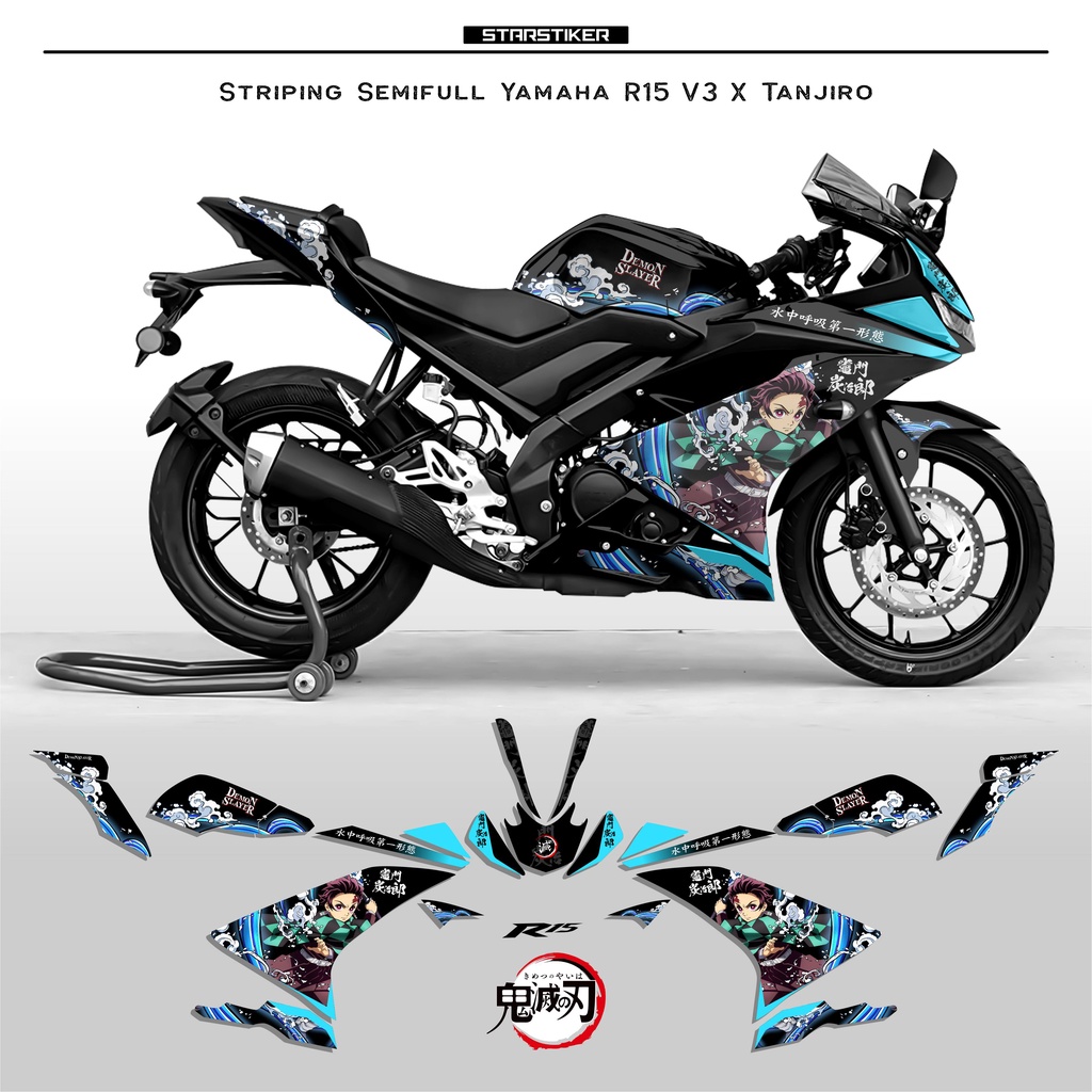 (2) / STRIPING R15 V3 SEMIFULL / R15 V4 MOTIF ANIME / DEMON SLAYER / KIMETSU NO YAIBA / KAMADO TANJI