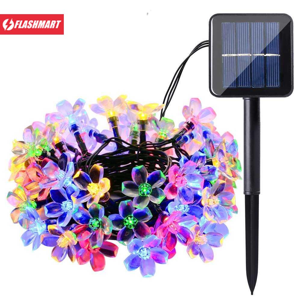 Flashmart Lampu Hias String Lights 50 LED 7 Meter with Solar Panel - M072