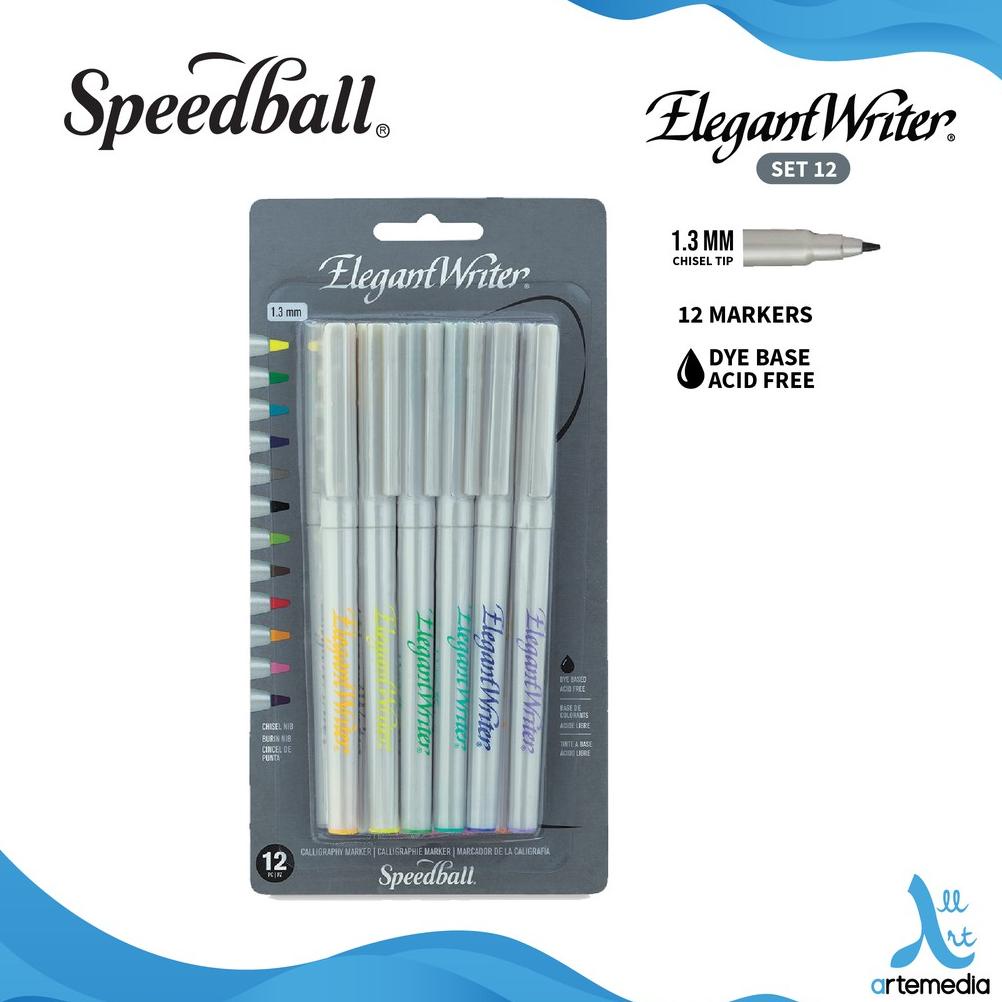 

Marker Kaligrafi Speedball Set 12 Elegant Writer Calligraphy
