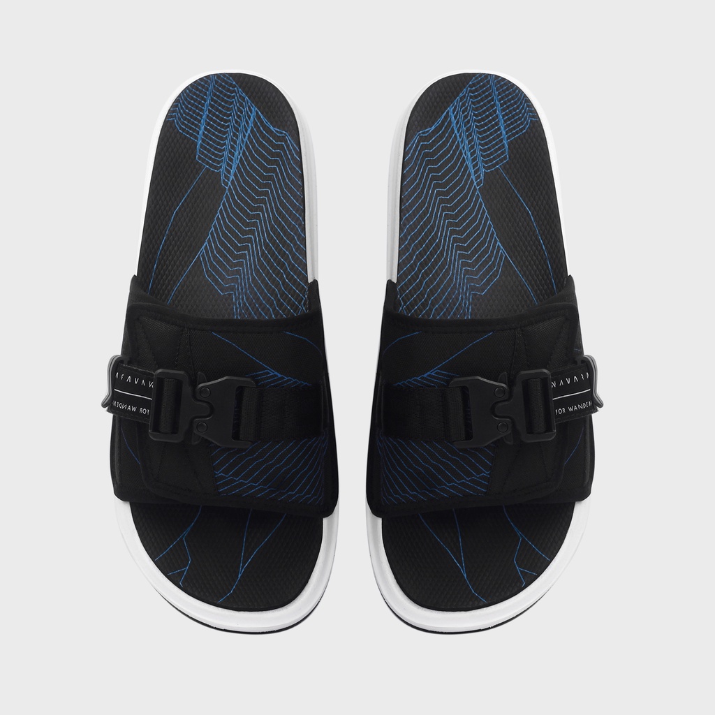 Ripple Cerulean | Sandal Slider Ringan Slop Casual Santai Sendal Slide Simple Pria Men Sendal Footwear | FORIND x Navara