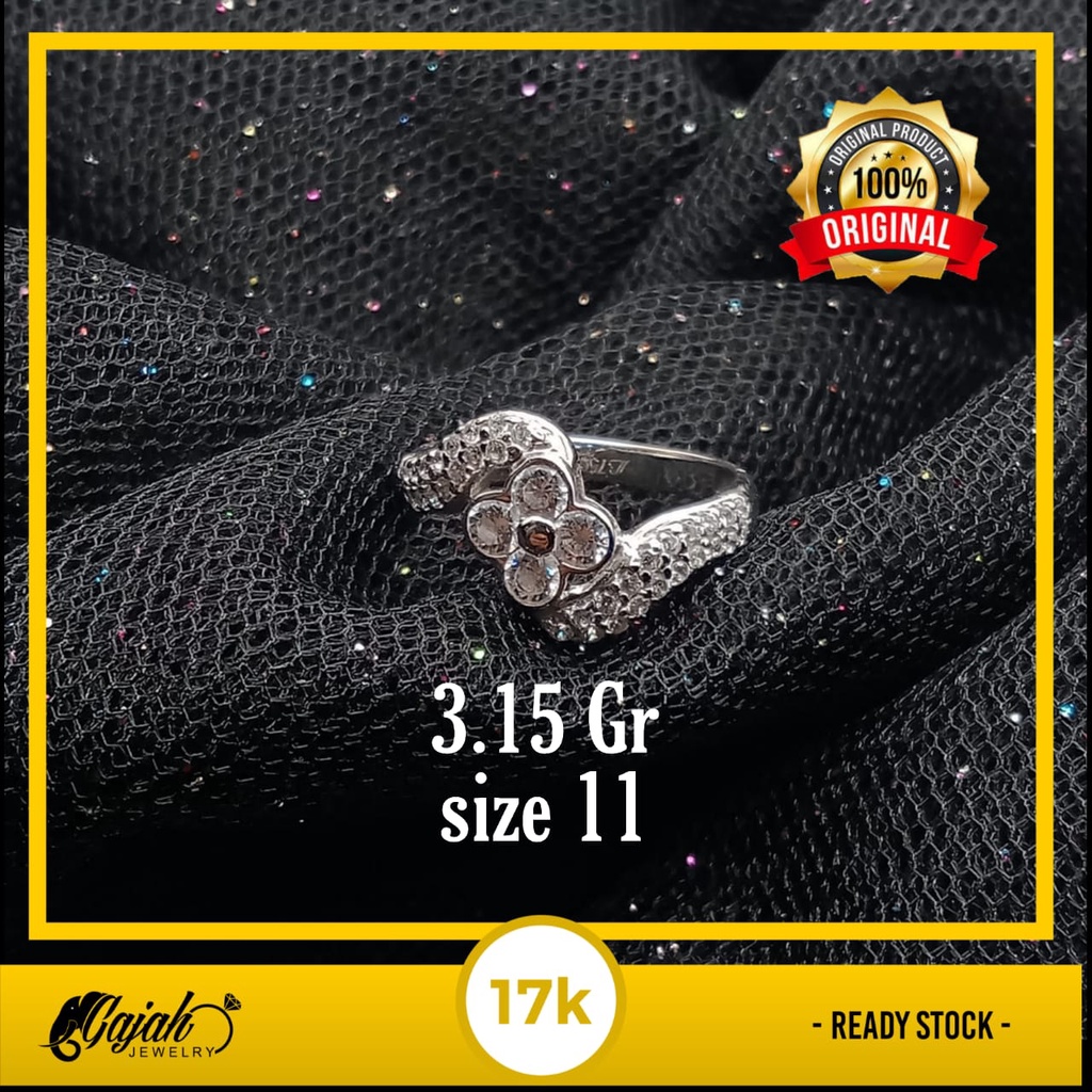 Cincin Emas 17K - 3.15 Gr Kadar 750 - 4387