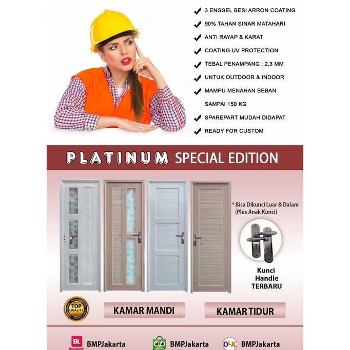 Pintu Kamar Mandi Pvc Platinum Emeraldmartt