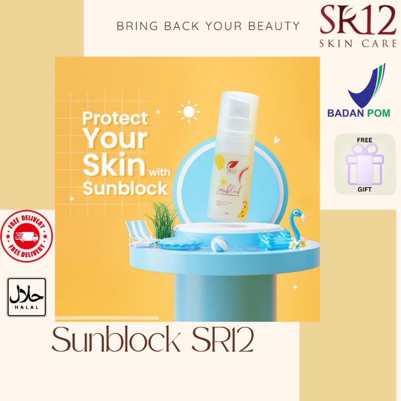 SUNBLOCK SR12 / SUNSCREEN / SUNCARE / MINERAL SUNSCREEN / SUNBLOCK ANAK / SUNBLOCK HERBAL / UV PROTE