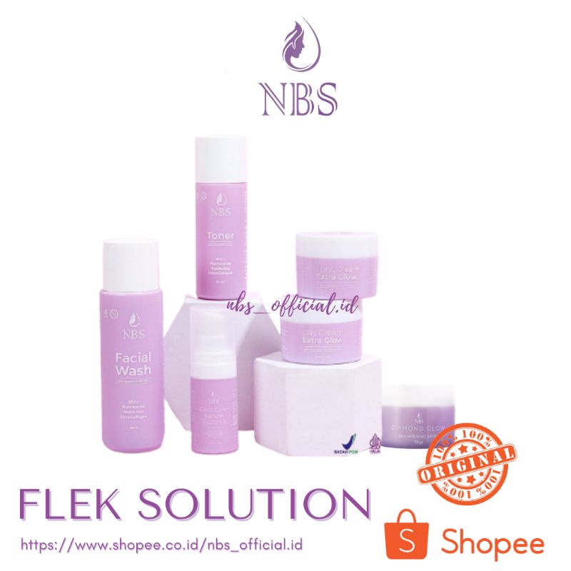 paket NBS ultimate skincare BPOM + diamond glow NBS solusi flek hitam
