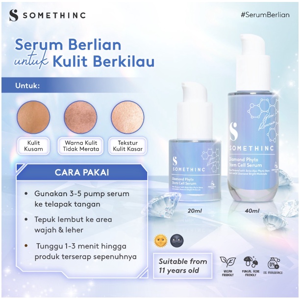 SOMETHINC Diamond Phyto Stem Cell Serum Kulit Berkilau &amp; Cerah