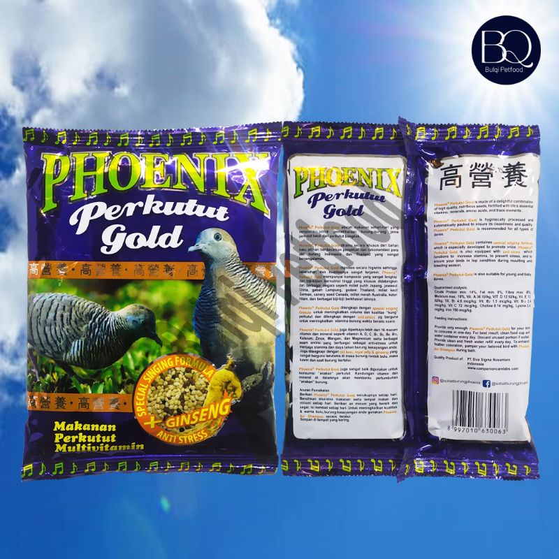 Phoenix perkutut gold pakan burung perkutut