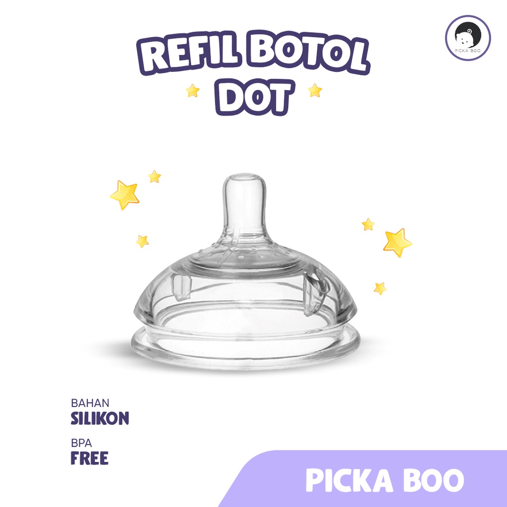 PICKABOO Pengganti Dot Botol Susu Bayi PIKO BELLO 1 PCS