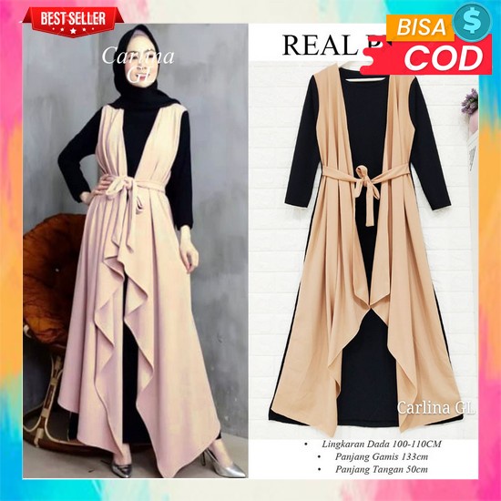 Dress Muslim Anak Gaun Elegan Pesta Viral Cantik Baju Lebaran 2022 Korea Kekinian Gamis Perempuan Mo