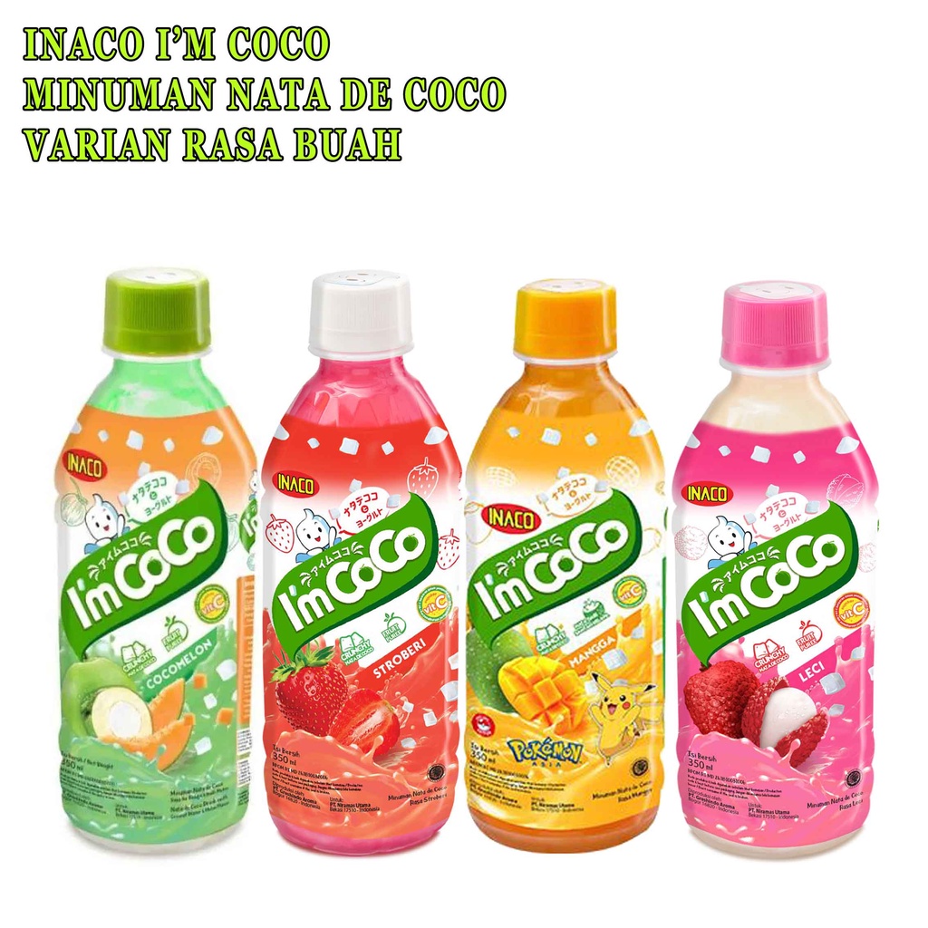 Minuman Nata De Coco* INACO I'm Coco* Minuman Aneka Buah* 350ml