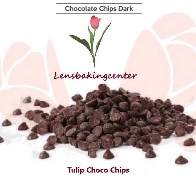 

Tulip Dark Compound Choco / Chocolate Chips / ChocoChips / ChocoChip | Tulip Coklat Chips Compound Hitam Kerucut Repack 250gr / 250 gr / 250gram / 250 gram