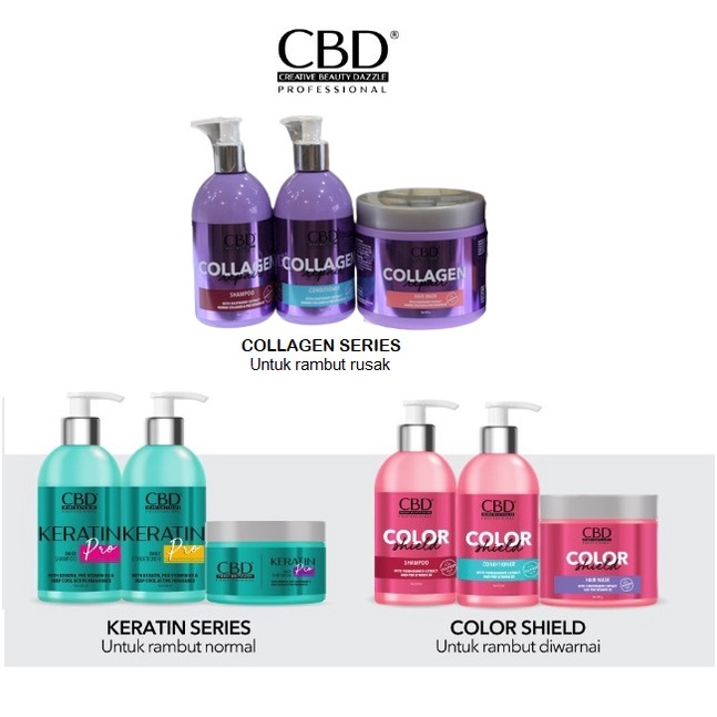 CBD Professional Keratin Pro | CBD Color Shield Series Daily Treatment Shampoo &amp; Conditioner