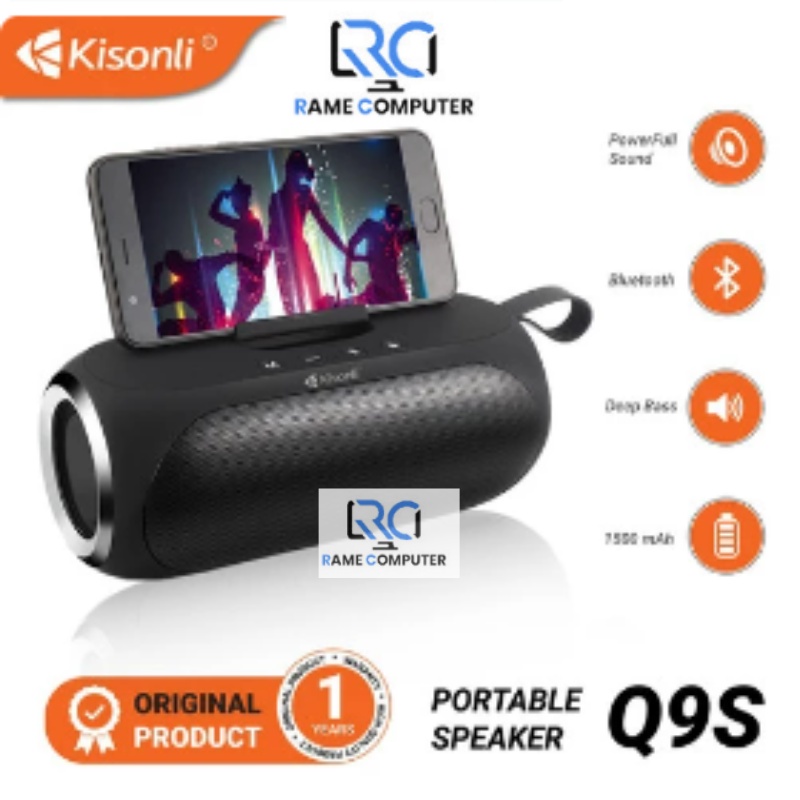 SPEAKER PORTABLE WIRELESS BLUETOOTH KISONLI Q9S