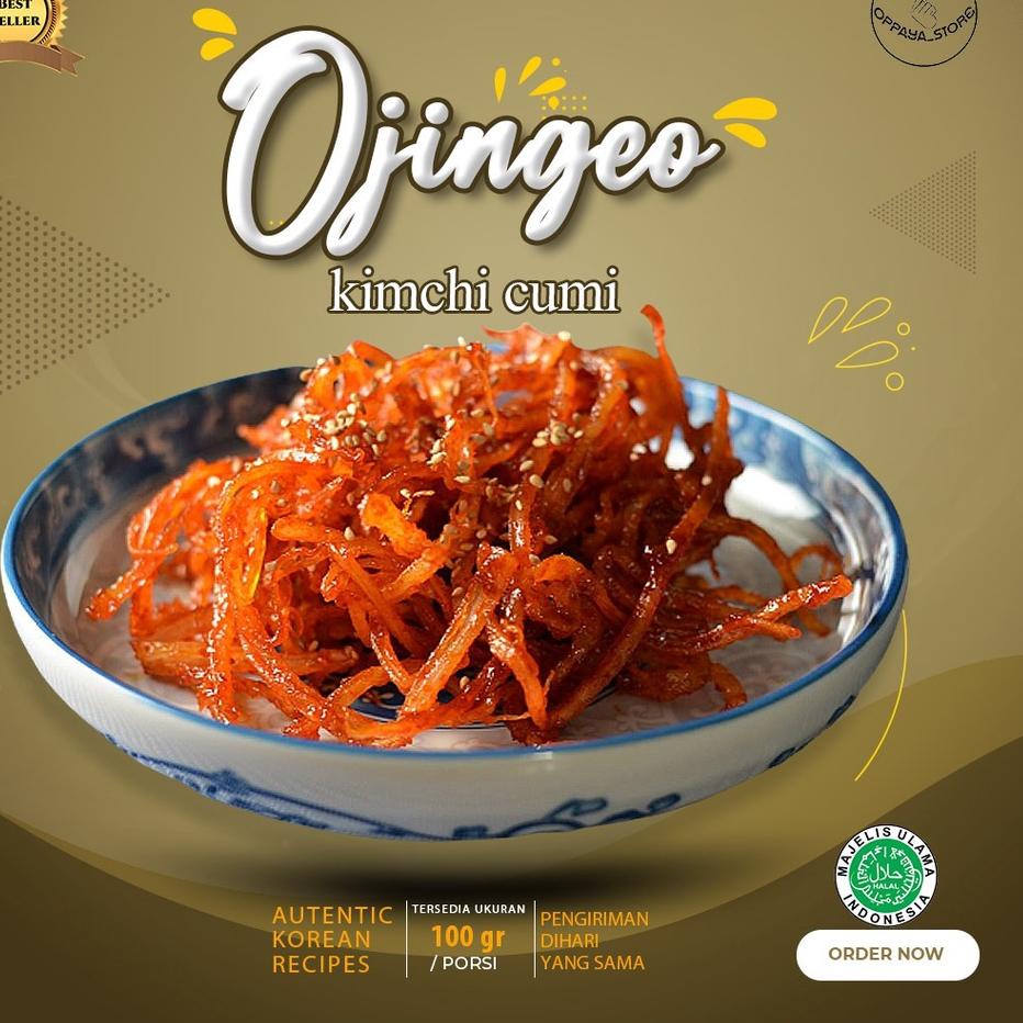 

✲ Kimchi Cumi Kering 100Gr Halal Enak ☑