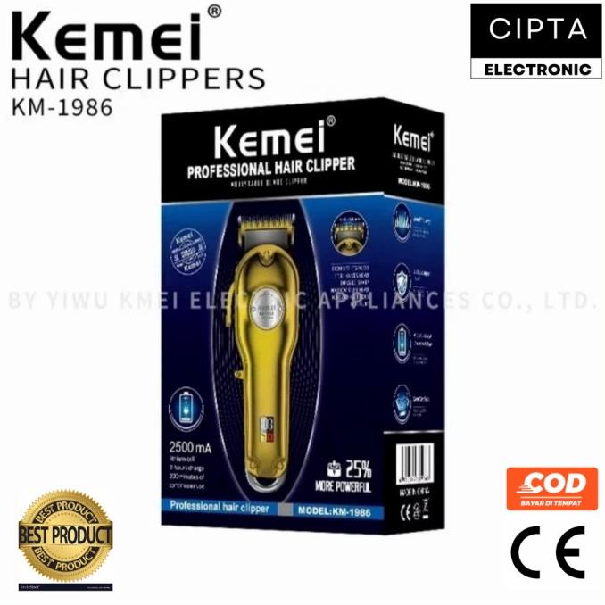 Profesional hair clipper Kemei KM 1986 Rechargeable clipper pangkas