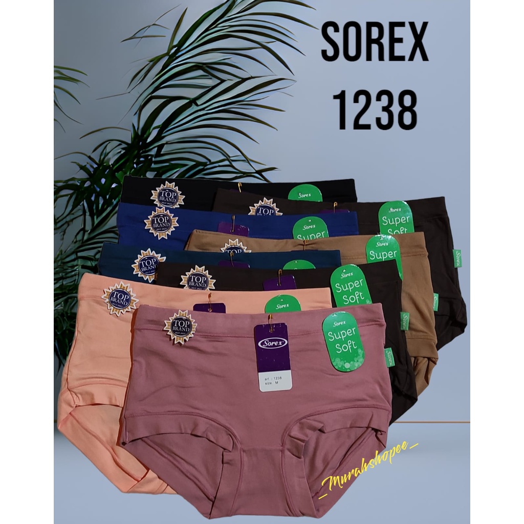 (6 pcs) CELANA DALAM SOREX 1238 | CELANA DALAM WANITA