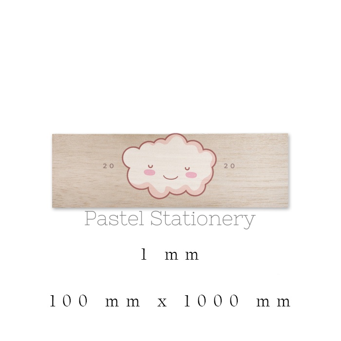 Kayu Balsa Papan 1mm - Balsa Sheet 1 mm - Bahan Maket Khusus Gosend