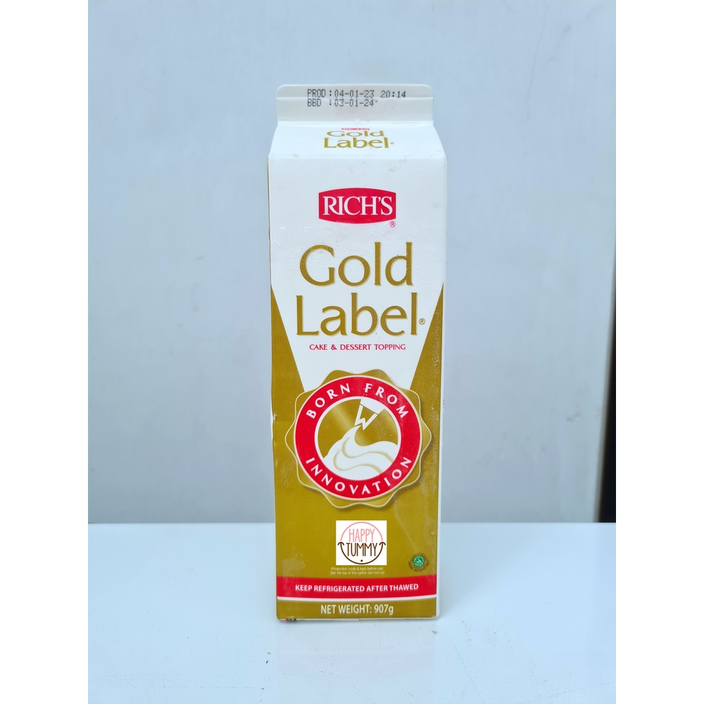 

Richs gold label whipping cream 907gr non dairy whip susu