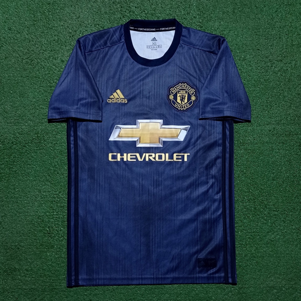 Jersey Adidas x Parley Manchester United Third 2018 Nameset Paul Pogba Rp250.000