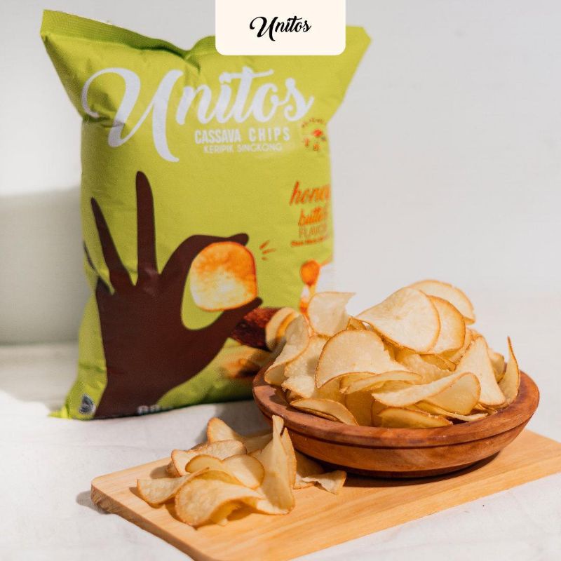 

UNITOS - Cemilan Kripik Singkong Lokal Rasa Madu dan Mentega
