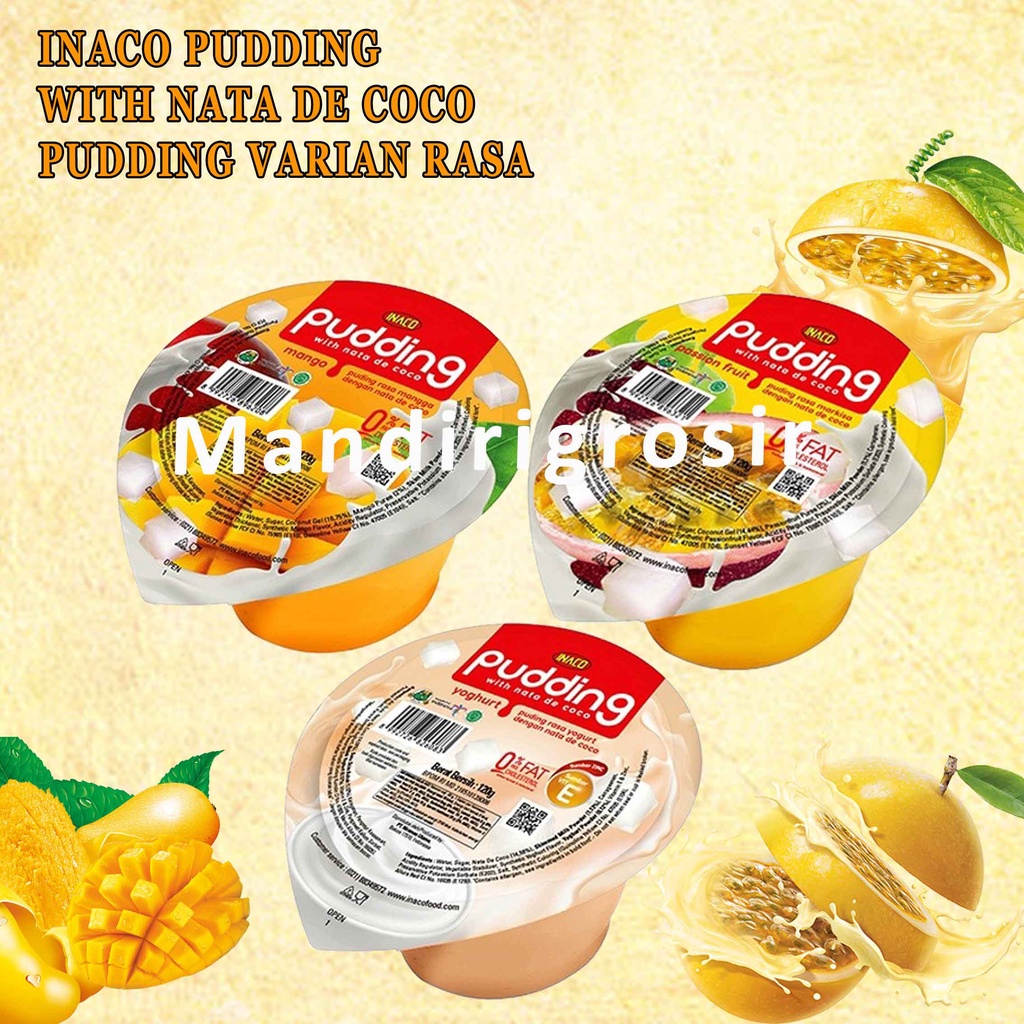 Nata De Coco* INACO Puding* Puding Susu Rasa* 120g