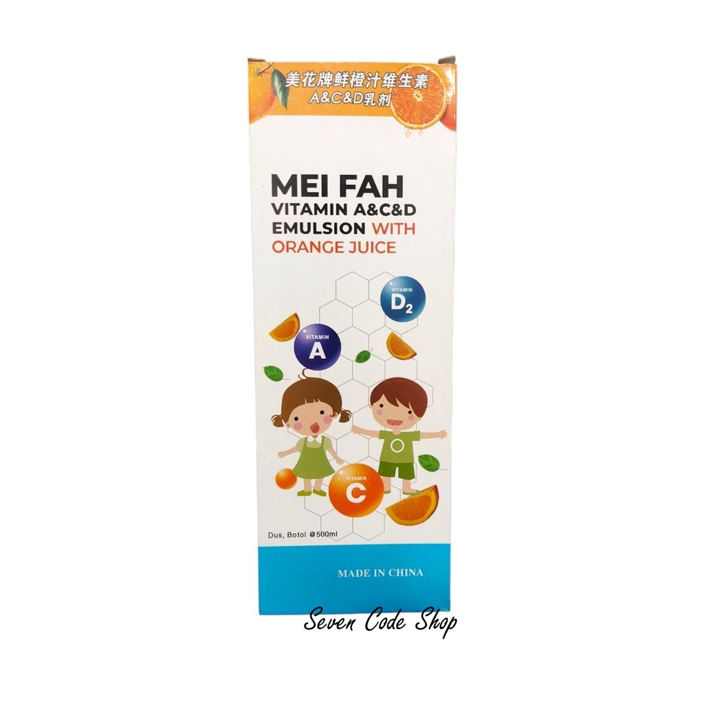 MEI FAH Tri Vitamin A & C & D Emulsion With Orange Juice Tunghai Syrup Tung Hai Sirup