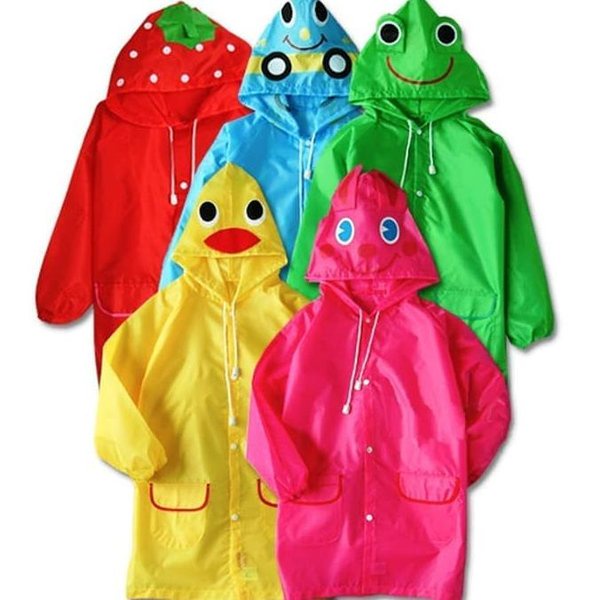 # HJ # Jas hujan Anak Balita Motif Kartun Size 90 -130cm / Jas Hujan Kartun Hewan Anak-anak Kids funny Raincoat