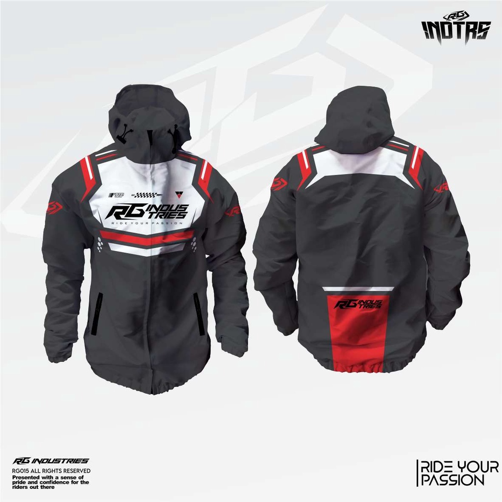 Jacket Running Printing jaket windbreaker waterproof RG INDUSTRIES CODE RG15J06