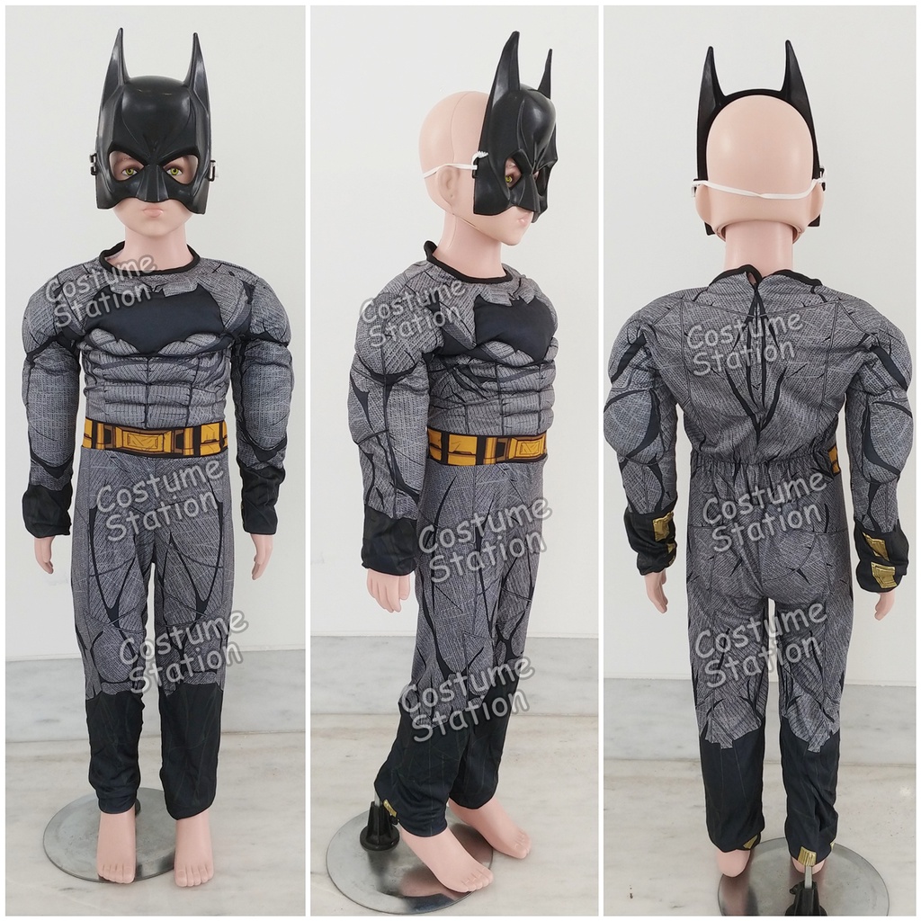 Kostum Superhero Batman / Costume Bat Man DC Justice League anak laki