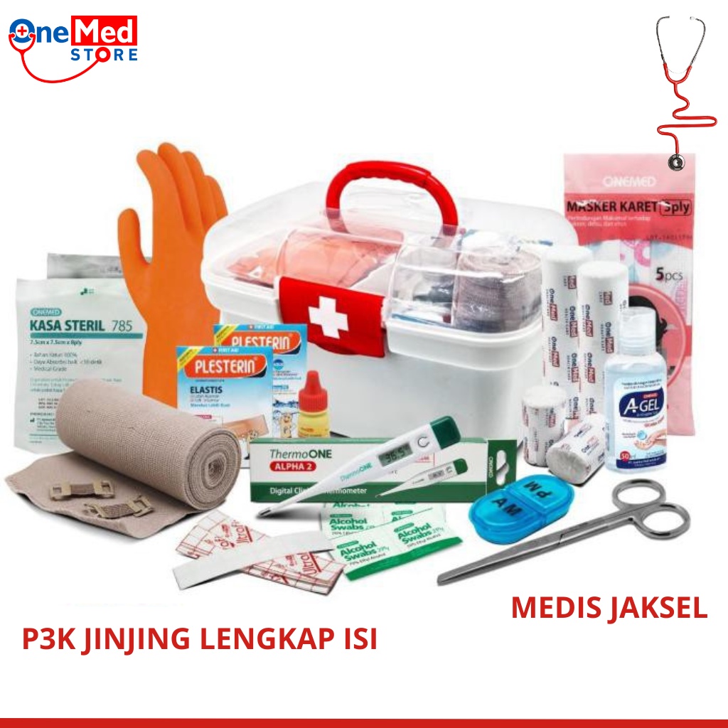 Onemed Kotak P3K isi Lengkap dan Obat Jinjing