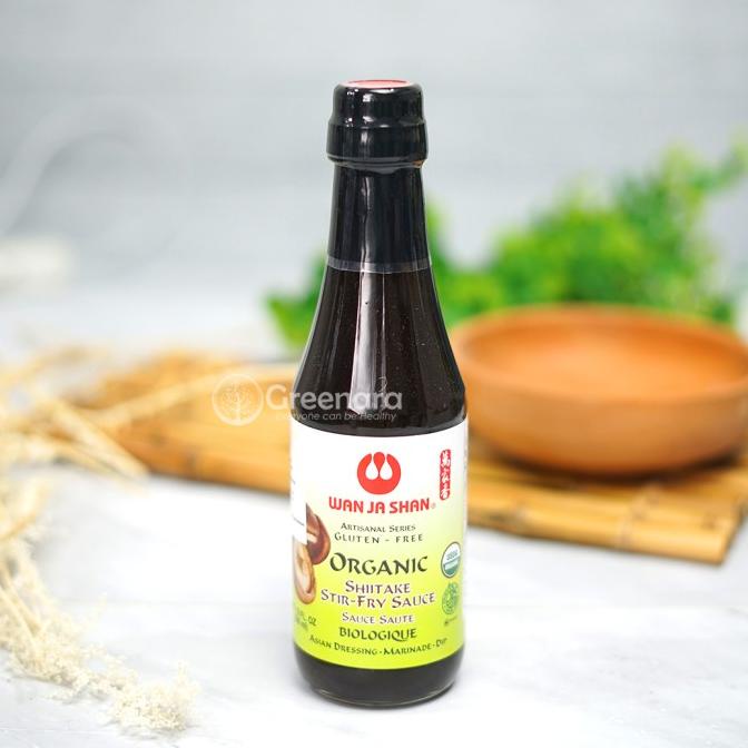 

Organic Shiitake Stir Fry Sauce Wan Ja Shan 296ml / Saus Organik ghe01