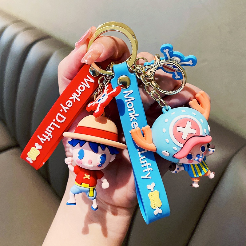 (WGK-010) GANTUNGAN ONE PIECE / KEY CHAIN ONE PIECE / SOUVENIR LUFFY / GANTUNGAN KUNCI TALI PENDEK