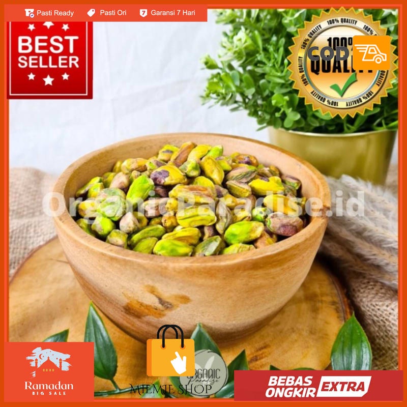 

Pistachio Roasted 100gr / Kacang Pistachio Panggang tanpa kulit