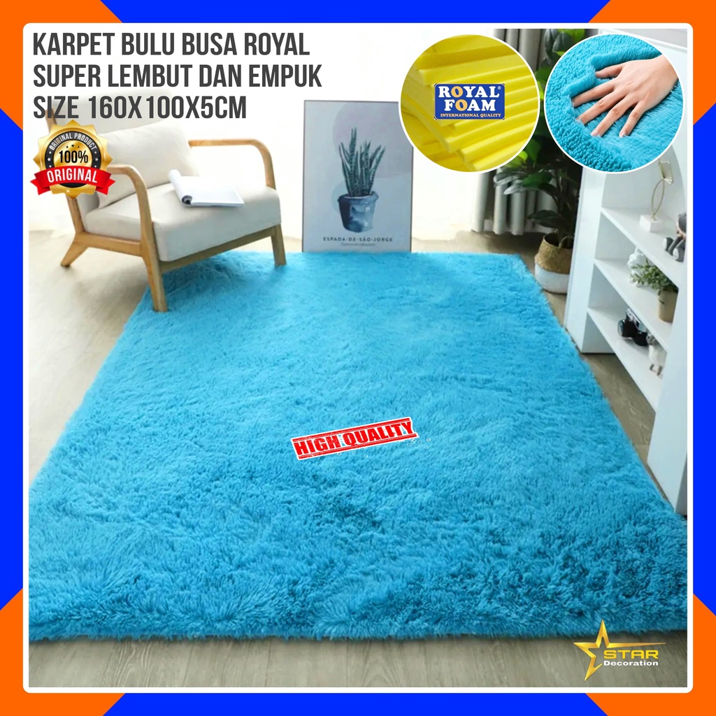 Karpet bulu empuk uk 160x100x5cm