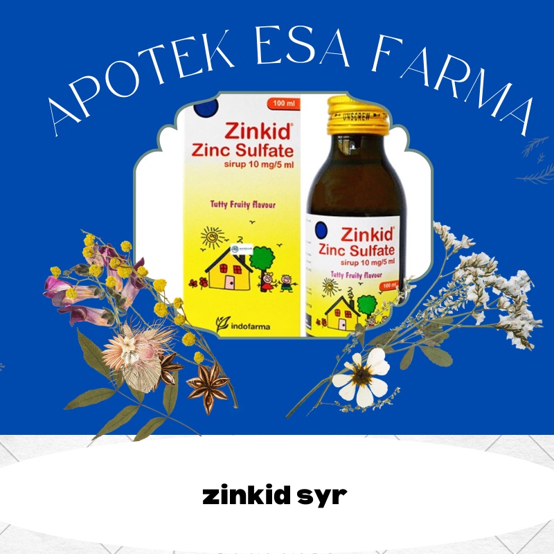ZINKID Sirup 100 ML - ZINK Vitamin Anak Diare Zinc Syrup