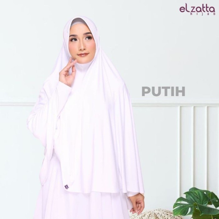TERMURAH Hijab Instan Elzatta / Zaria XL Axcella - Putih