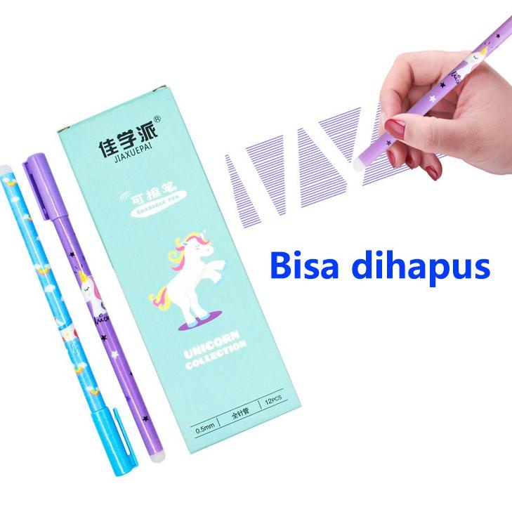 

Produk Terlaris COD ( BISA DIHAPUS ) 1 LUSIN PULPEN GEL MOTIF UNICORN LUCU IMUT PP06