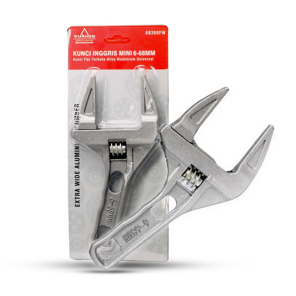 Kunci Inggris Kunci Pipa Kunci Pas Kunci Serbaguna 6-68MM Universal Sanitary Adjustable Wrench Spanner