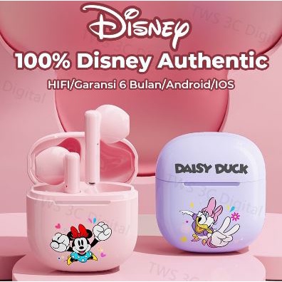★gerardpshop★ 100% Ori Disney TWS Headset Bluetooth 5.2 Kartun Wireless Earphone HIFI Musik Dukungan