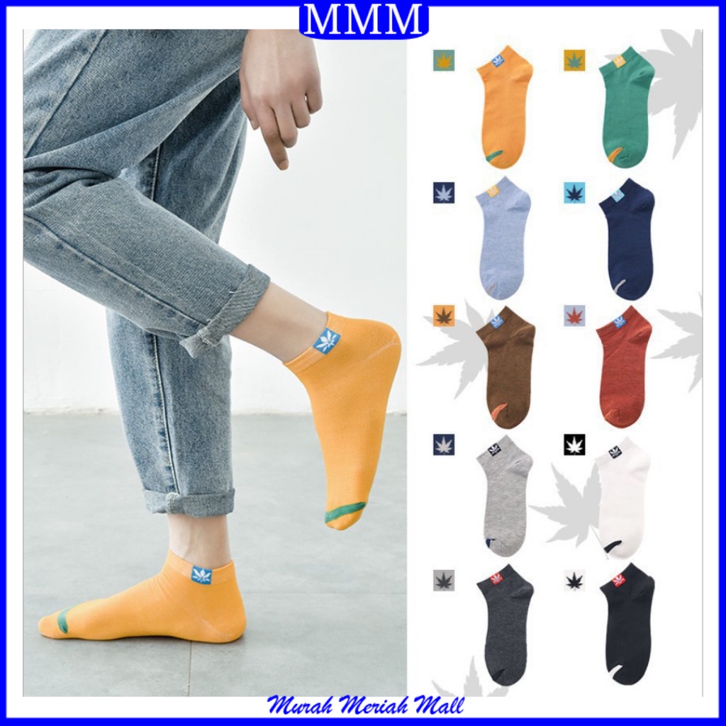 MMM Kaos Kaki Wanita Pendek 1 Garis Motif Adios Kaos Kaki Semata Kaki Kekinian Import