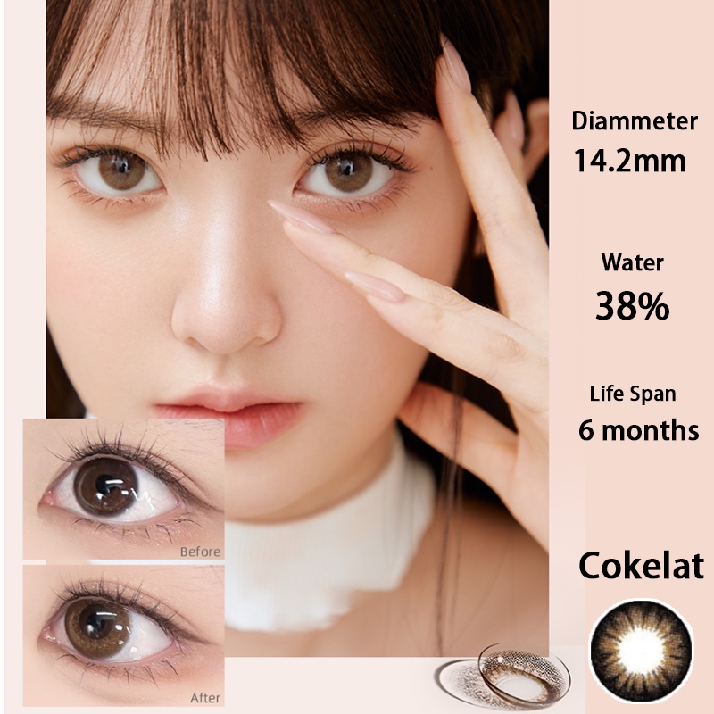 COOLBAR kontak lensa Diamond/soflens grey/softlens brown/soflens murah/softlens 14.2mm