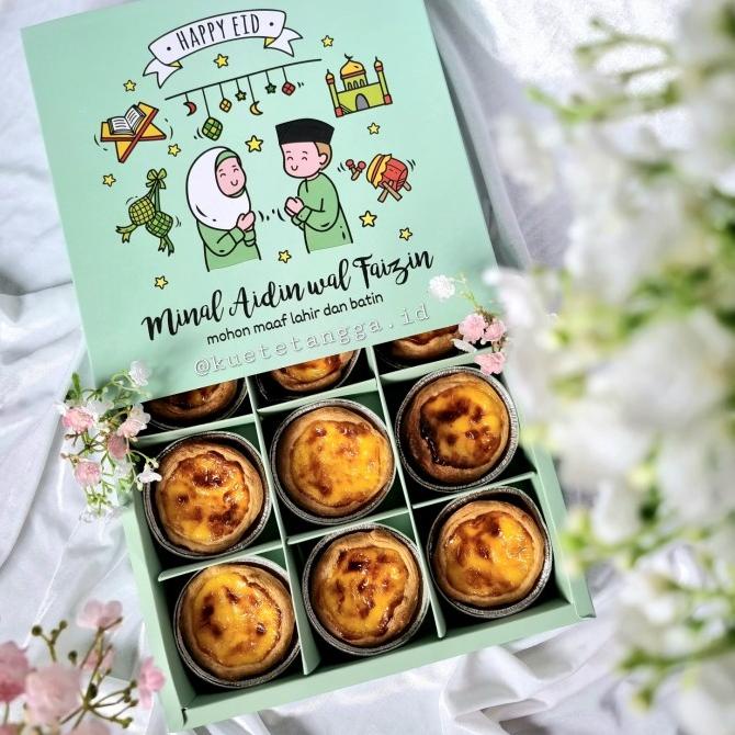 

Hampers Lebaran Portuguese Egg Tart Macau By Kue Tetangga ( 9Pcs )